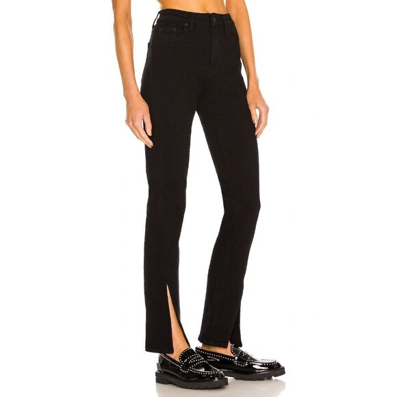 PISTOLA Teaghan Black Stretch High Rise Vented Cigarette Jeans, Size 27 - Picture 3 of 15